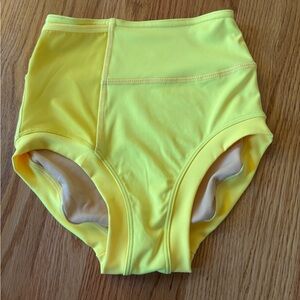 Tiger Friday Yellow Highwaisted Brief w/ Mesh Pocket